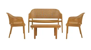BT Sereni Outdoor Coffee Table UV Stabilised - Yellow & Green thumbnail 3