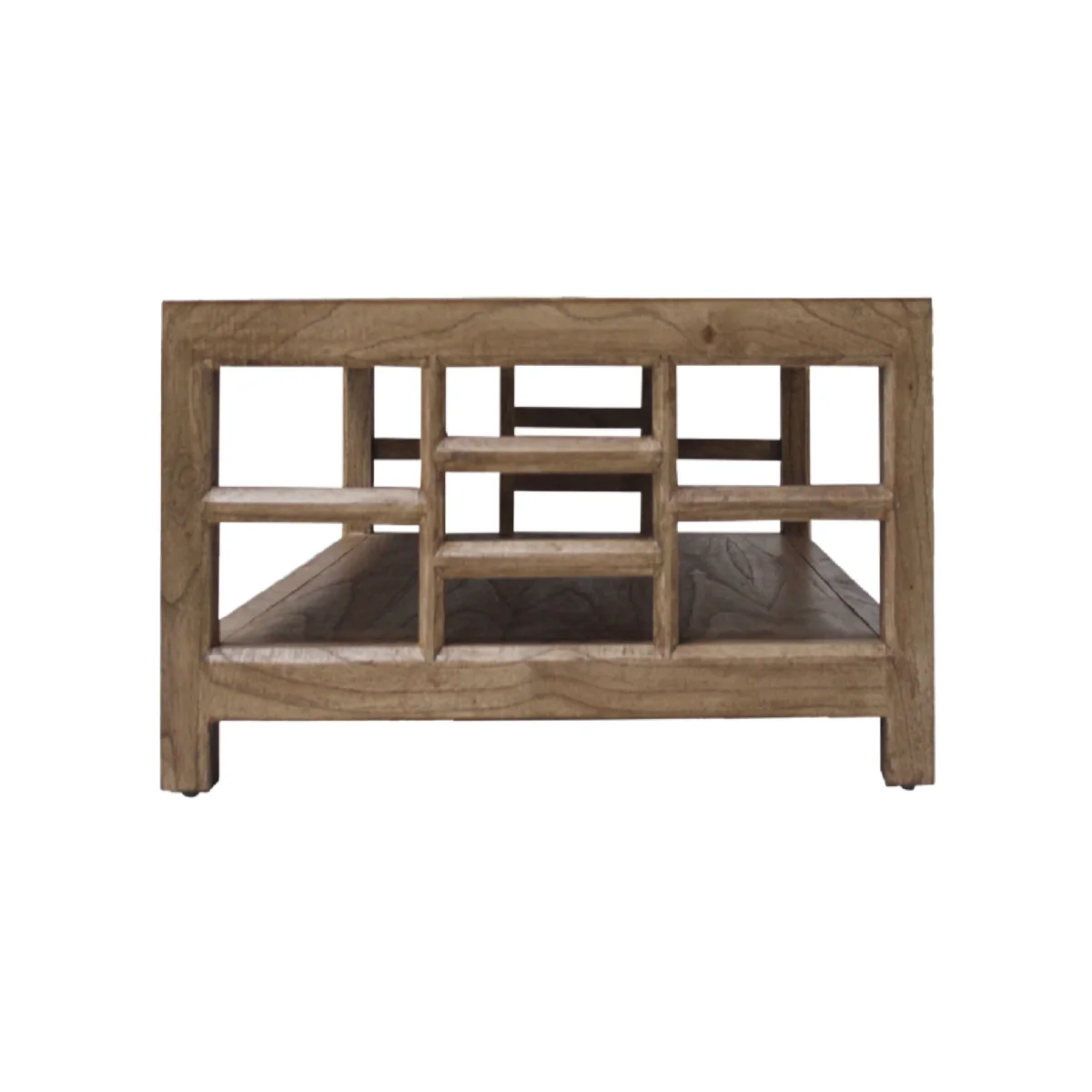 CR Evan Solid Timber Coffee Table with Shelf