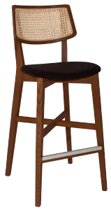EZ Phoenix Solid Timber Framed Rattan Back Barstool thumbnail 12