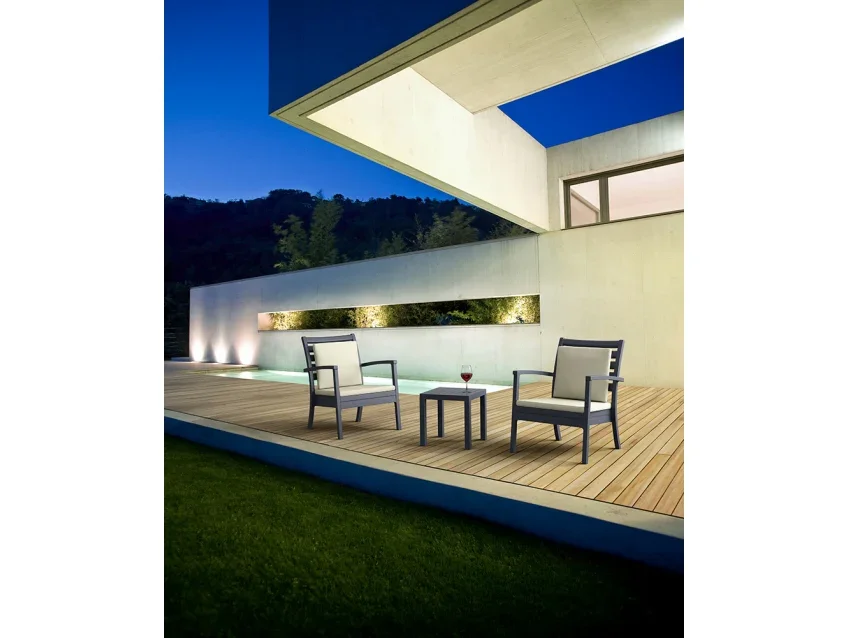 FL Artemis Hospitality Outdoor Lounge Armchair with Cushion