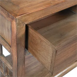 CR Evan Solid Timber 2 Drawer Console Table thumbnail 8