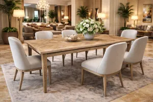 MF Casablanca Recycled Elm Timber Dining Table thumbnail 5