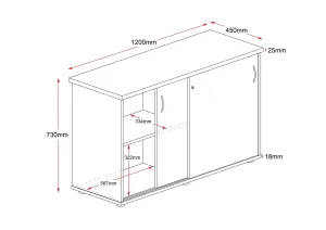 RL Rapid Worker Lockable Sliding Door Credenza thumbnail 5