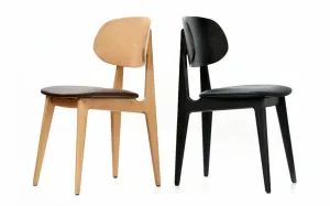 FL Ban Vinyl Seat Timber Legs Hospitality Dining Chair thumbnail 3