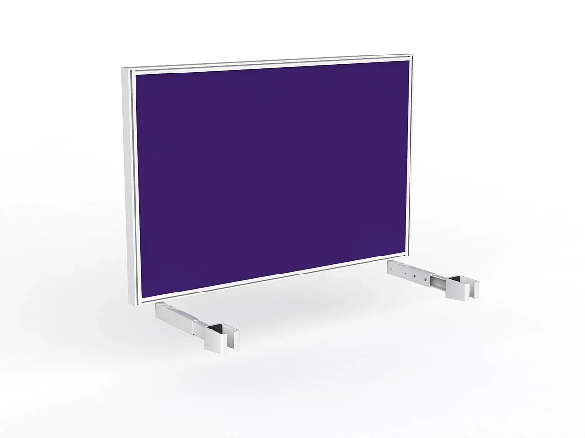 OL Studio Deskmount Screen for Agile Individual Desk – Breath Fabric White Frame