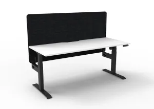 RL Boost Light Motorized Height Adjustable Workstation with Black Eco Panel Screen thumbnail 10