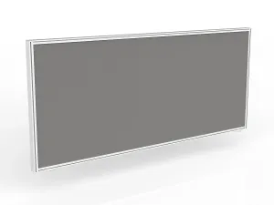 Ol Anvil Desk 4-User Double Sided Workspace with Breathe Screen ; White Frame Oak Top thumbnail 19