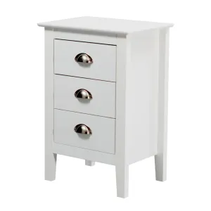 VI Costway 3 Drawer Bedside Table thumbnail 2