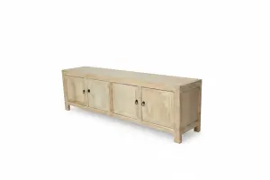MF Chinese Antique Reproduction Recycled Timber 4-Door Entertainment Unit thumbnail 5