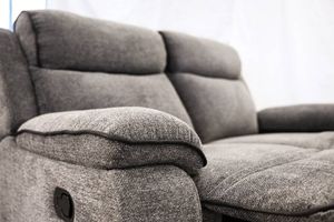 VI Archie 2 Seater Fabric Manual Recliner Lounge thumbnail 4