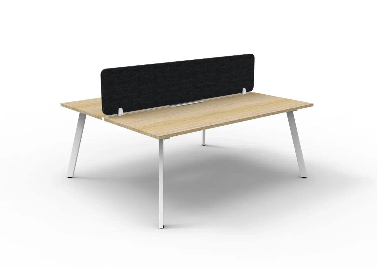 RL Eternity Double Sided Workstation with Black Eco Panel Screen