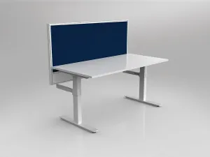 OL Studio50 Deskmount Screens Panel - Breath Fabric with White Frame - 900mm Height thumbnail 6