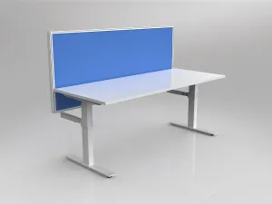 OL Agile 1 Person Workstation with 50mm Central Divider Screen thumbnail 6