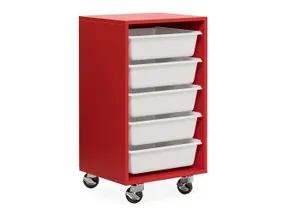 DD Canoona 5 Mobile Tote Box Melamine Trolley thumbnail 1