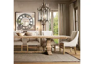 MF Hennessy Fabric Upholstered Timber Leg Dining Chair thumbnail 3
