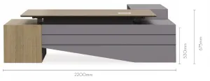 DD ID Selectric Height Adjustable Executive Desk thumbnail 3