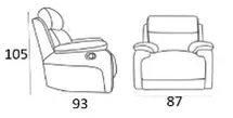 EL Familla Fabric Upholstered Electric Lift Chair thumbnail 4