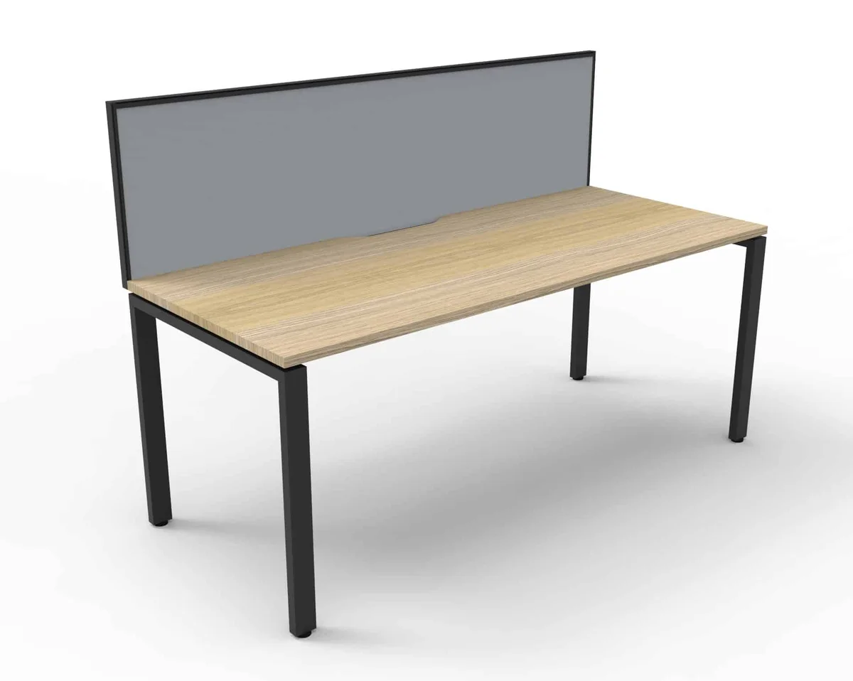 RL Infinity Profile Leg Single Sided Workstation with SHUSH30 Screen