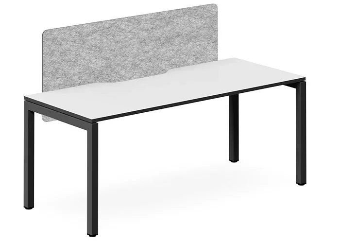 DD Plaza Single Sided Workstation For 1 Person with Sonic Screen