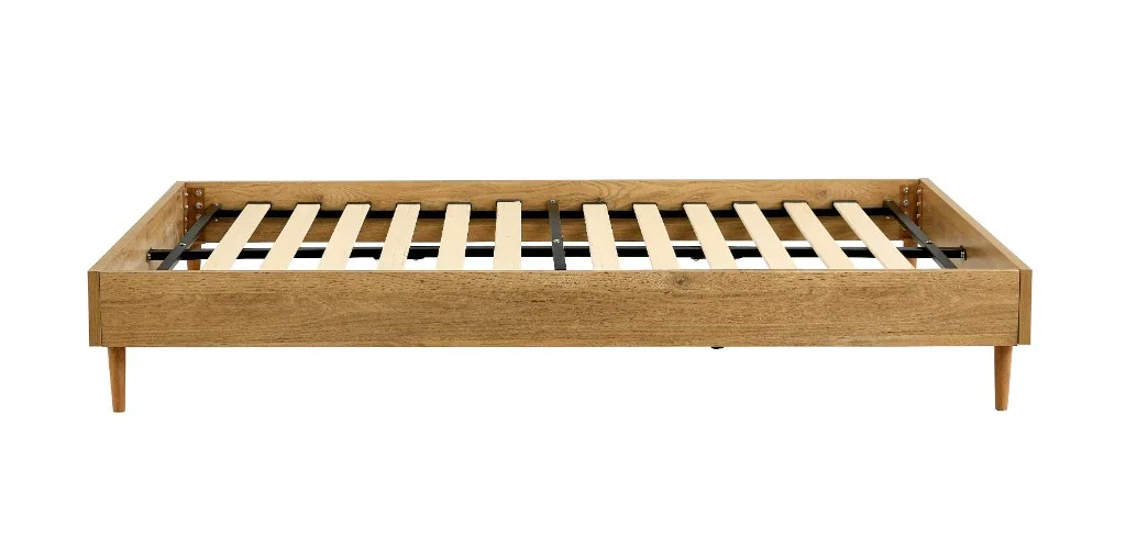 VI Petra Melamine Board Metal Leg Bed Base
