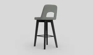 OL Elaro Fabric Upholstered Black Timber Leg Breakout High Chair thumbnail 3