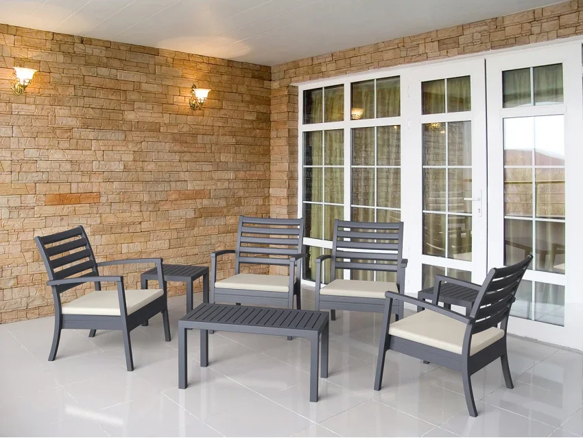 FL Artemis Hospitality Outdoor Lounge Armchair with Cushion