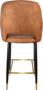 FL Sorbet Premium Vinyl Upholstered Metal Leg Hospitality Barstool thumbnail 4