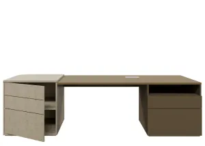 DD Danni 2 Drawer 1 Cupboard Executive Desk thumbnail 3