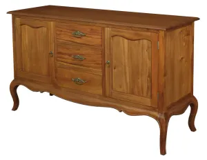 CT French Provincial Solid Timber 2 Door 3 Drawer Buffet thumbnail 2