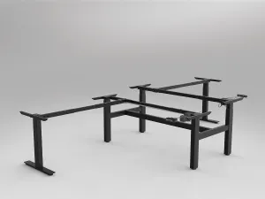 OL Agile Electric Height Adjustable 90° Shared Workstation Frame thumbnail 6