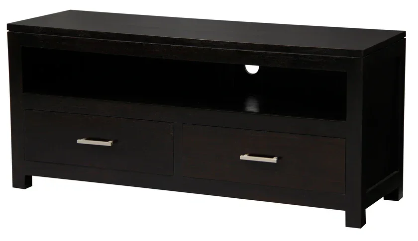 CT Paris Solid Timber 2 Drawer Low Entertainment Unit