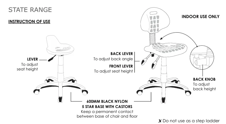 ST State Industrial Stool