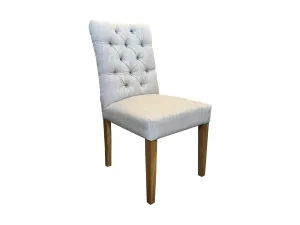 MF Santino Fabric Upholstered Timber Leg Dining Chair thumbnail 4