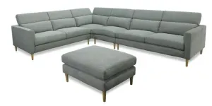 EL Alisha Fabric Upholstered 5 Seater Corner Lounge thumbnail 1
