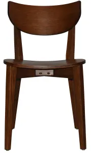 EZ Rialto Light Walnut Stained Solid Timber Framed Hospitality Dining Chair thumbnail 9