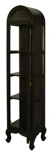 CT Queen Anne Solid Timber Single Dome Display Cabinet Large thumbnail 7