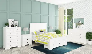 VI Sala Solid Timber Storage Bed, Tallboy & Bedsides Set thumbnail 1