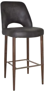 EZ STOOL ALBURY SIDE 750 METAL LIGHT WALNUT thumbnail 1