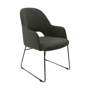 FL Orleans Upholstered Aluminium Sled Base Hospitality Dining Armchair thumbnail 4