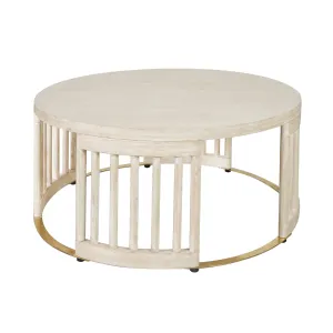 CR Arlo Solid Timber Round Coffee Table thumbnail 2