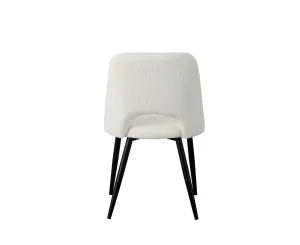 BT Zara Fabric Upholstered Metal Leg Dining Chair thumbnail 11