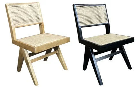 MF Pier Timber Framed with Natural Rattan Dining Chair