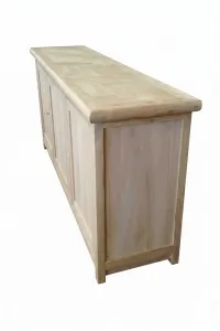 MF Brussels Recycled Elm Timber 2 Drawer 4 Door Sideboard thumbnail 4