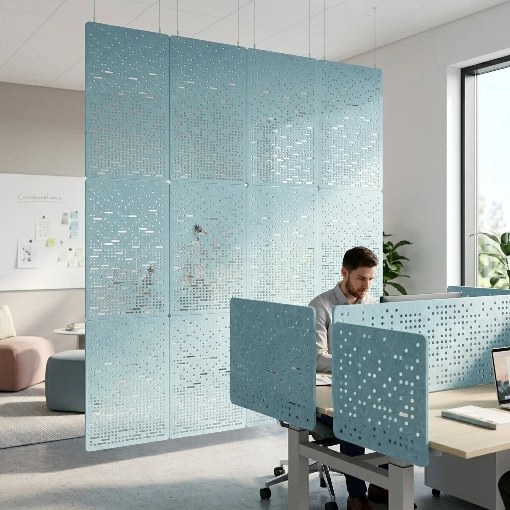 RL Form Decorative Workplace Divider Hanging Screen
