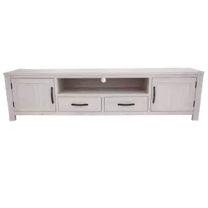 VI Florida Solid Timber Entertainment Unit with 2 Doors 2 Drawers thumbnail 1