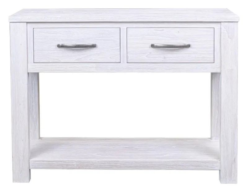 VI Florida Solid Timber Hall Table with 2 Drawers