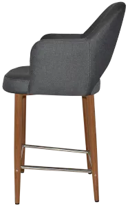 EZ Albury Upholstered Barstool with Light Oak Legs thumbnail 15