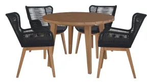 VI Marrakesh Solid Timber Patio Round Dining Table thumbnail 4