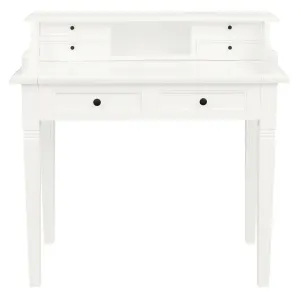 CT Nueva Solid Mahogany Timber 6 Drawer Desk thumbnail 9