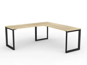 OL Anvil Melamine Top Metal Frame Office Desk with Return thumbnail 11